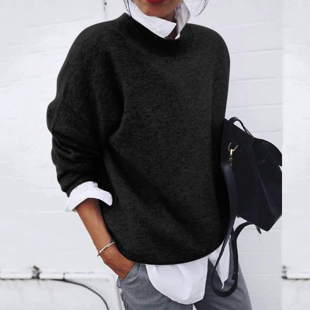Women's Stretch Knit Jumper for Comfortable Everyday Wear