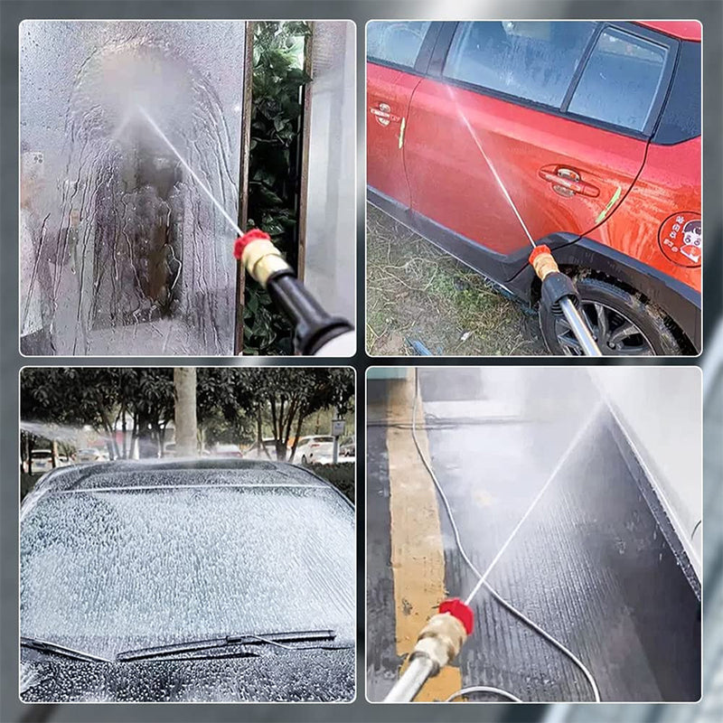 Cordless Pressure Washer Gun with 22 Bar Motor and Two Nozzles