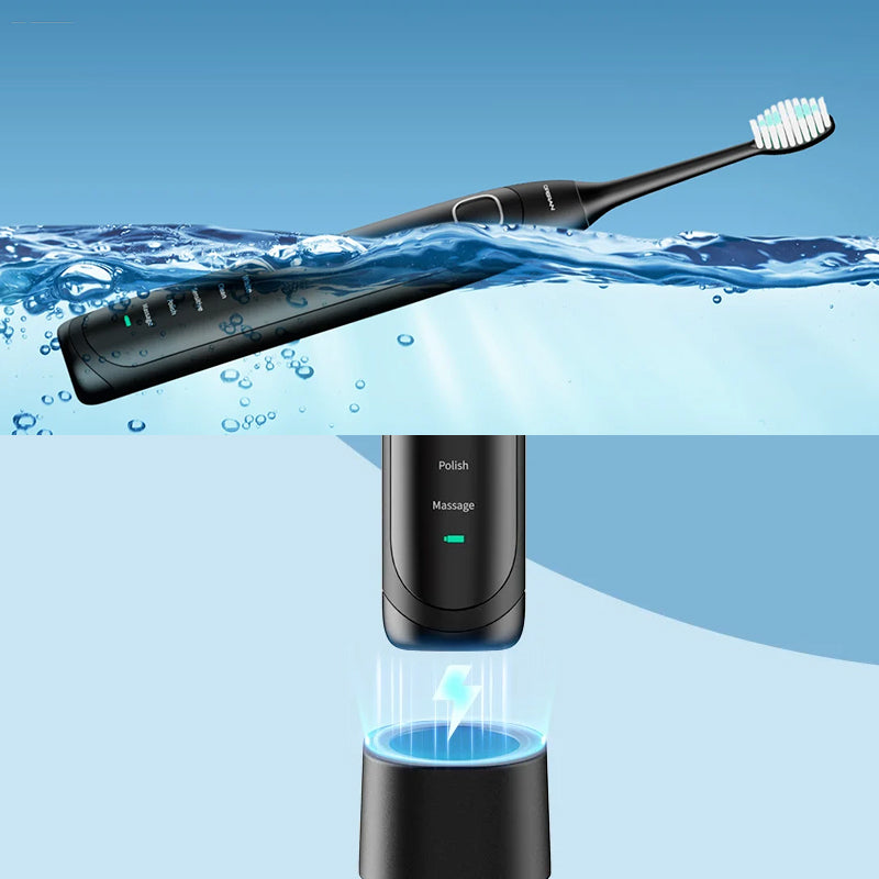 Sonic Electric Toothbrush with 5 Modes and Smart Timer for Adults