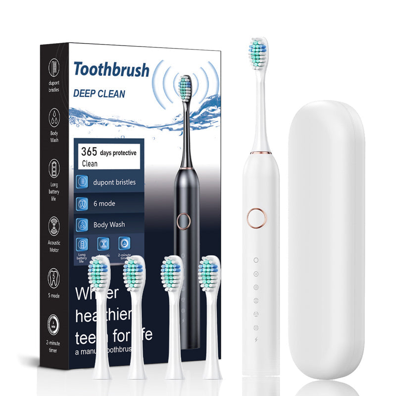 Sonic Electric Toothbrush with 5 Modes and Smart Timer for Adults