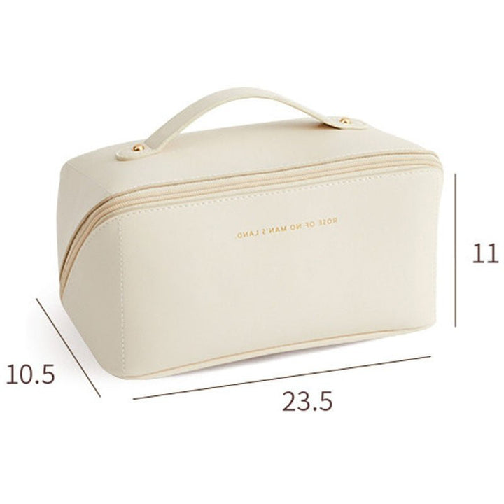 Women's Cosmetic Bag in PU Leather with Spacious Storage