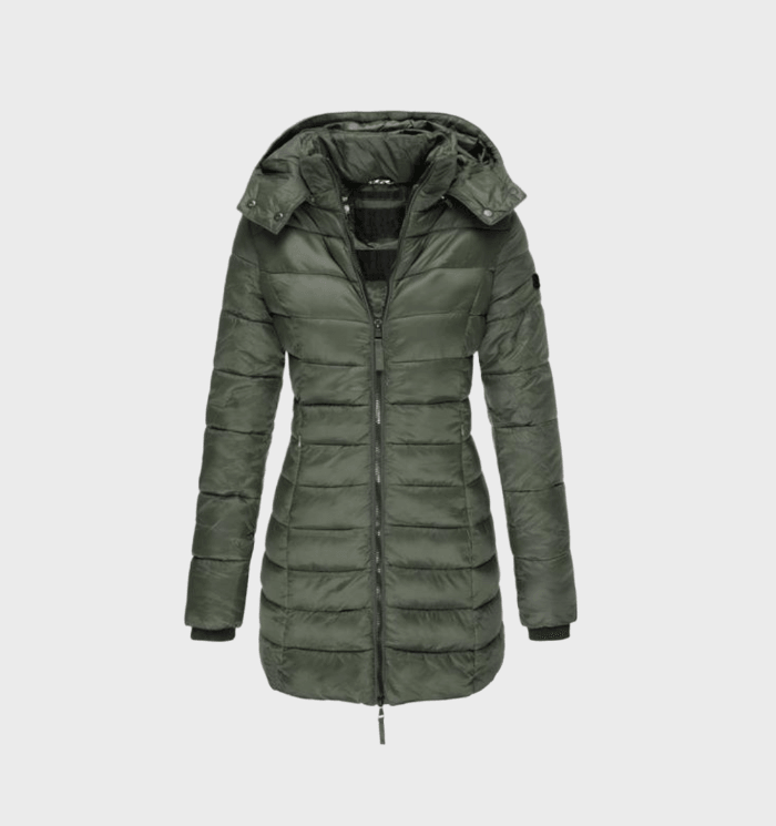 Women's Long Hooded Coat with Soft Inner Lining