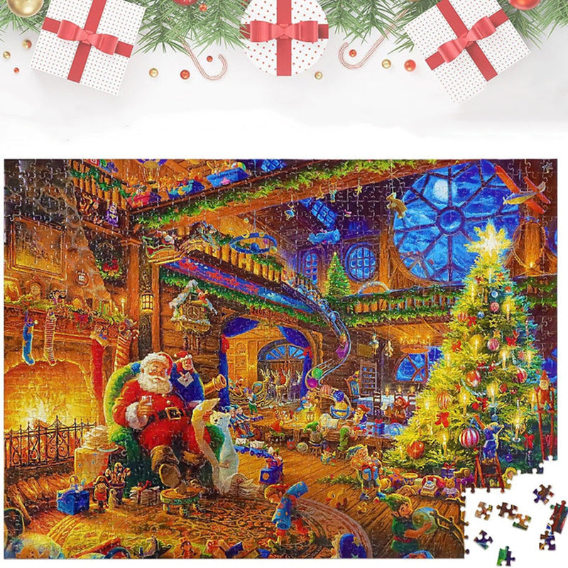 Christmas Jigsaw Puzzle Advent Calendar with 24 Daily Boxes
