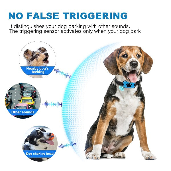 Anti-Bark Dog Collar with Ultrasonic Sound and Vibration