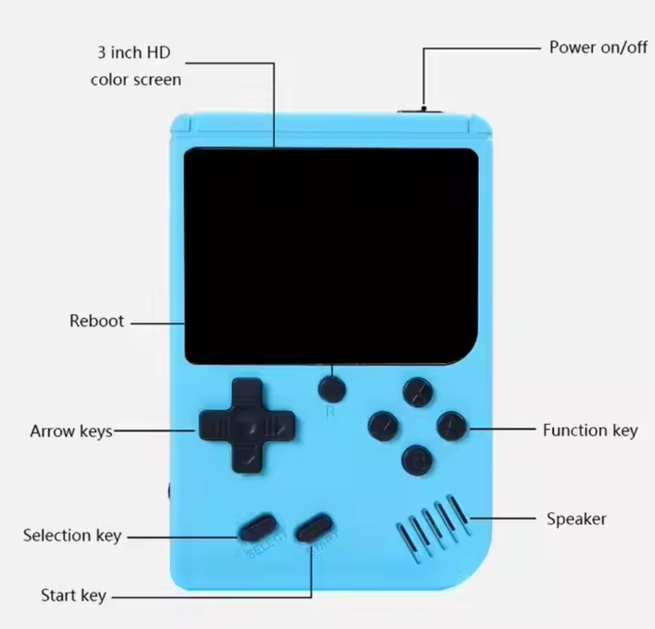 Retro Handheld Game Console with 400 Built-In Classic Games
