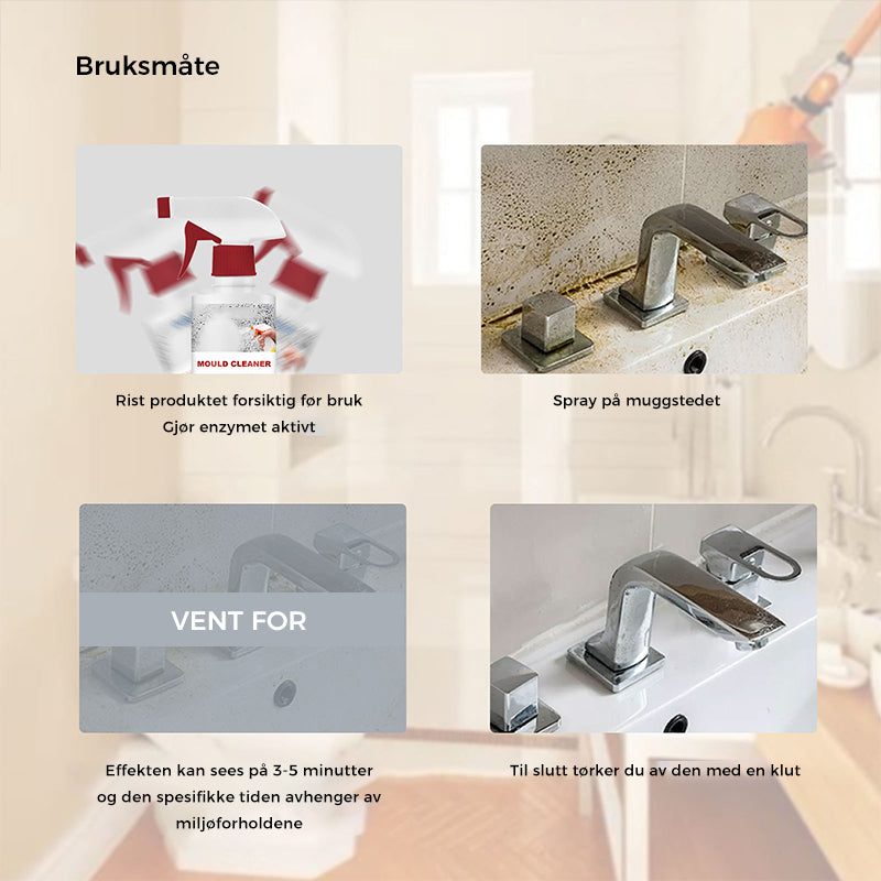 Mould Remover Spray with Active Chlorine for Bathroom and Kitchen