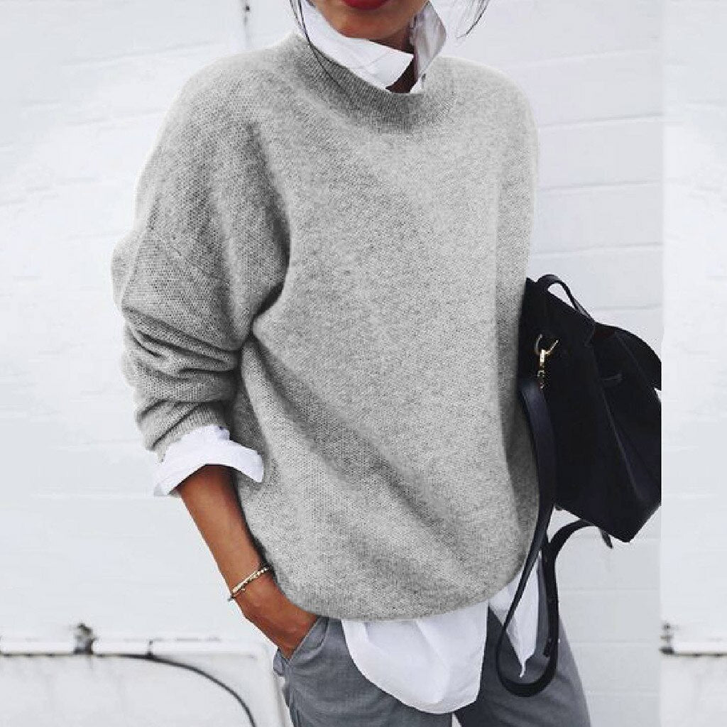Women's Stretch Knit Jumper for Comfortable Everyday Wear