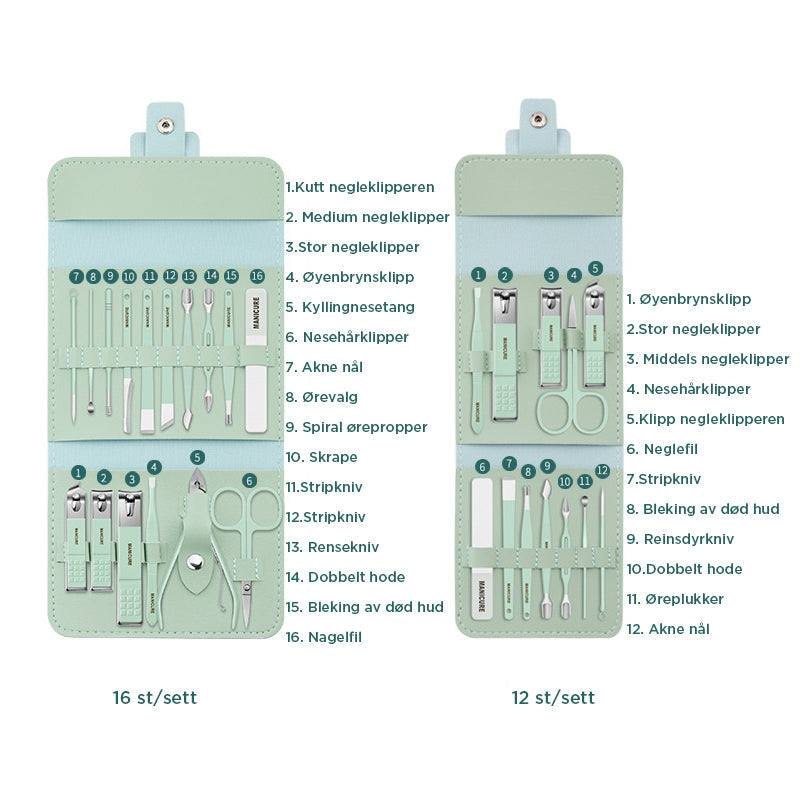 Neccesett Travel-Set - Multifunctional | 12/16 Parts