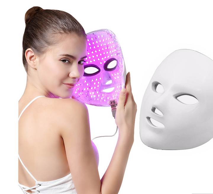 LED-ansiktsmask med sju färger för hudvård hemma