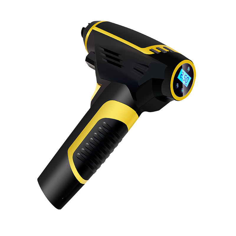 Däckpump digital för bil med automatisk stopp, 120 W
