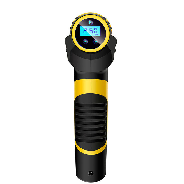 Däckpump digital för bil med automatisk stopp, 120 W