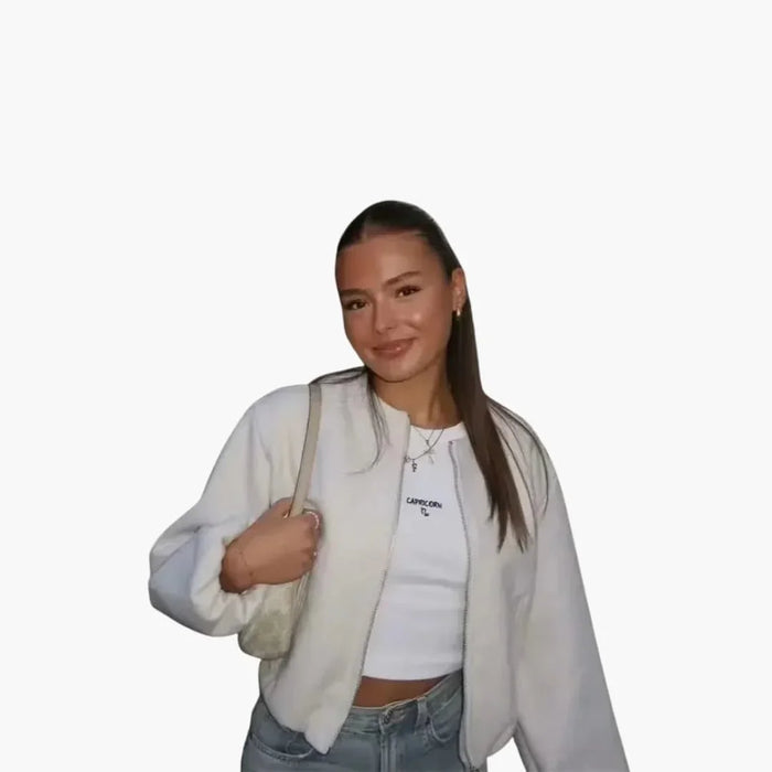Veste de transition à col rond pour femmes