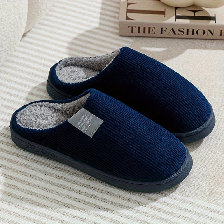 Thermal inomhustöfler for men and women with warm non-slip design
