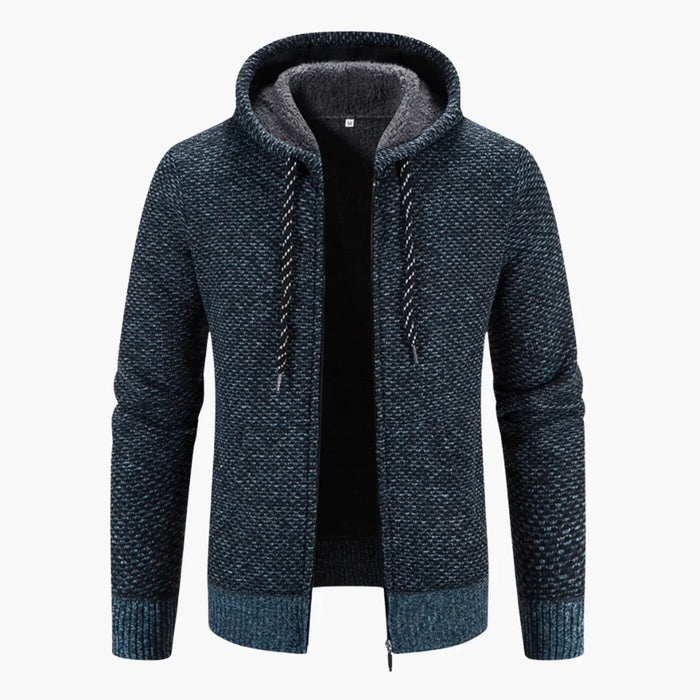 Høykvalitets cardigan med hette – moderne og komfortabel for menn