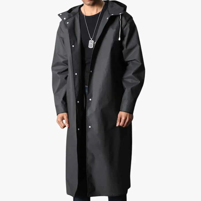 Hupullinen sadetakki miehille