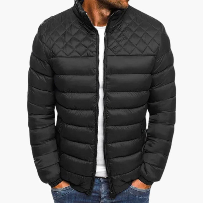 Giacca imbottita elegante - Giacca invernale da uomo con cerniera