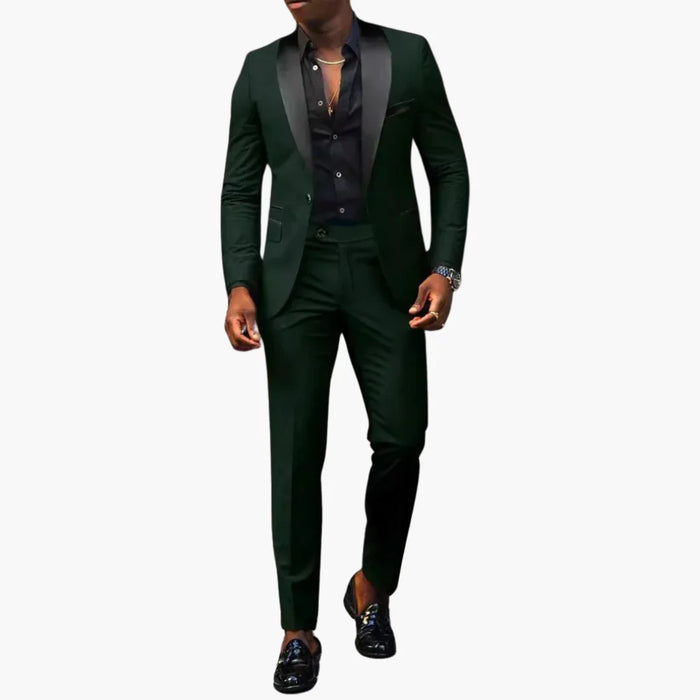 Costume de mariage élégant deux pièces pour homme, à la coupe moderne