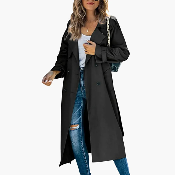 Trench coat doppiopetto da donna