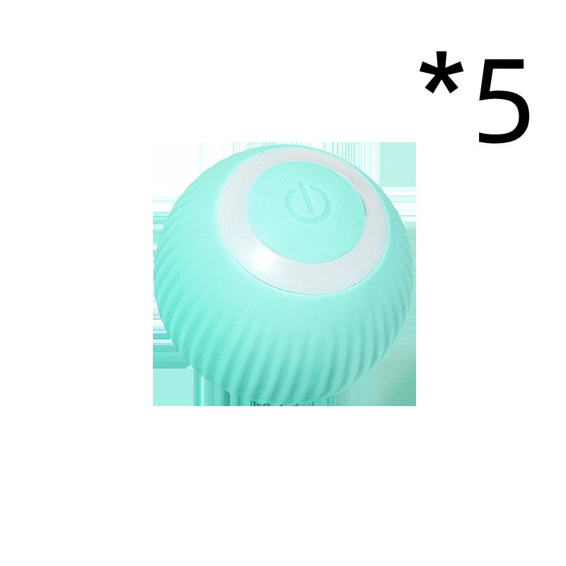 Kattleksak med rullande boll, intelligent rörelse och USB-laddning