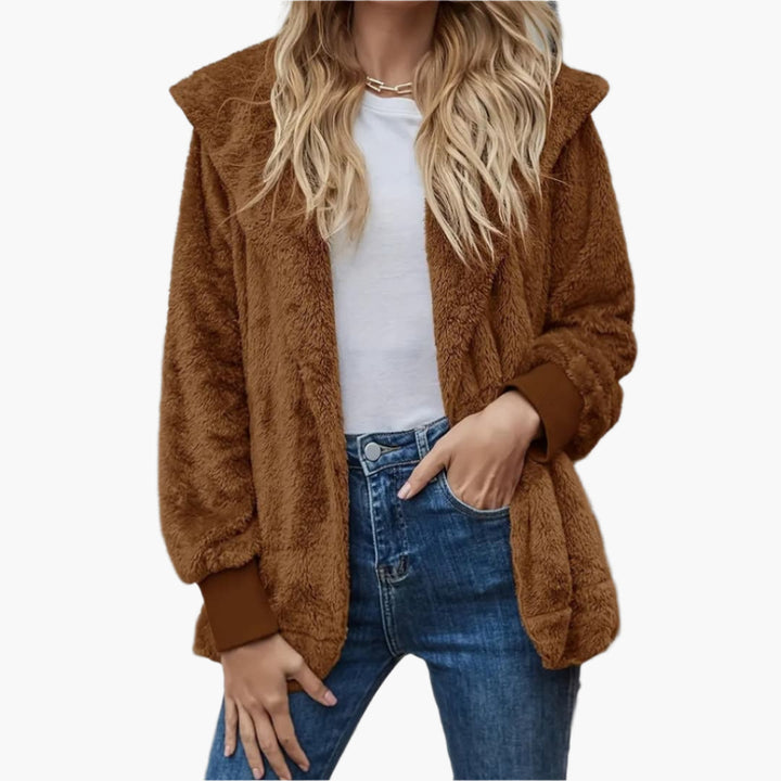 Nadia - Cosy winter jacket with hood for women
