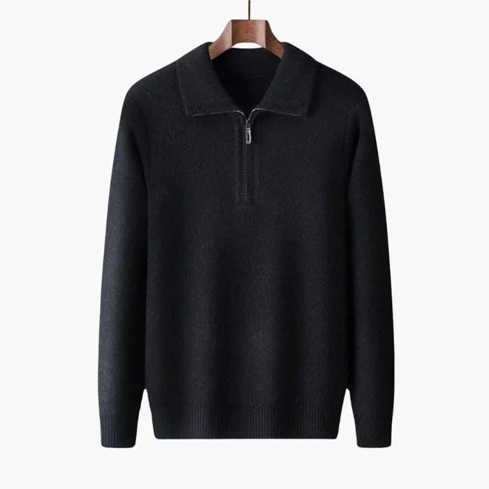 Maglione invernale da donna, elegante, con mezza cerniera, morbido e caldo