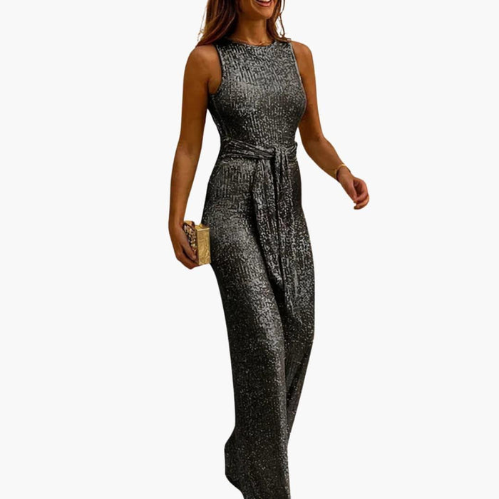 Abendkleid für Damen mit Bindegürtel, sexy Maxikleid