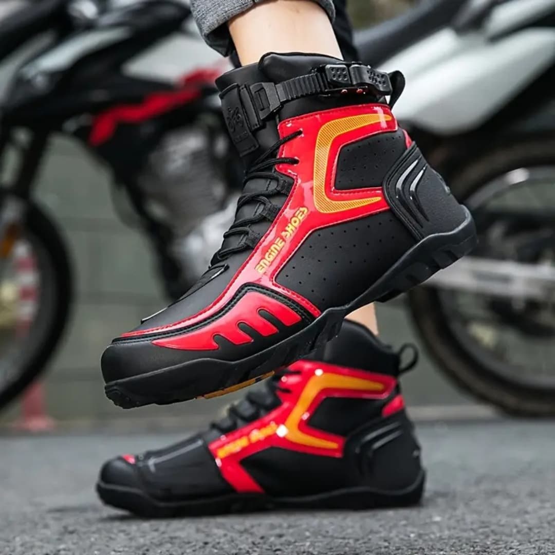 Anselm - Hard-wearing motorsykkelstövler for men