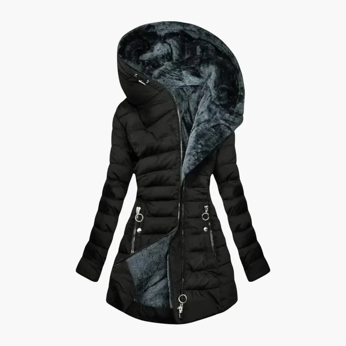 Casaco de inverno quente para mulher  Confortável e elegante para os dias frios