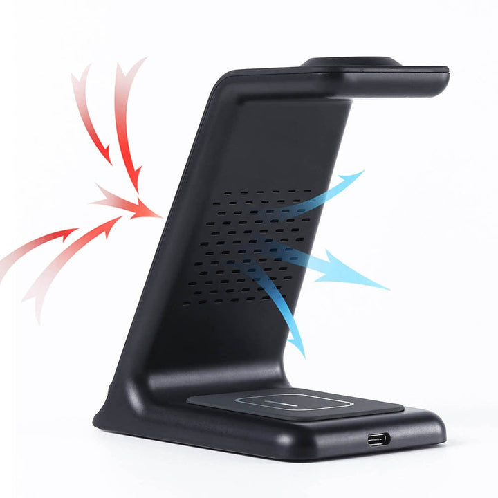 3 - in - 1 wireless ladestasjon for phone and watch