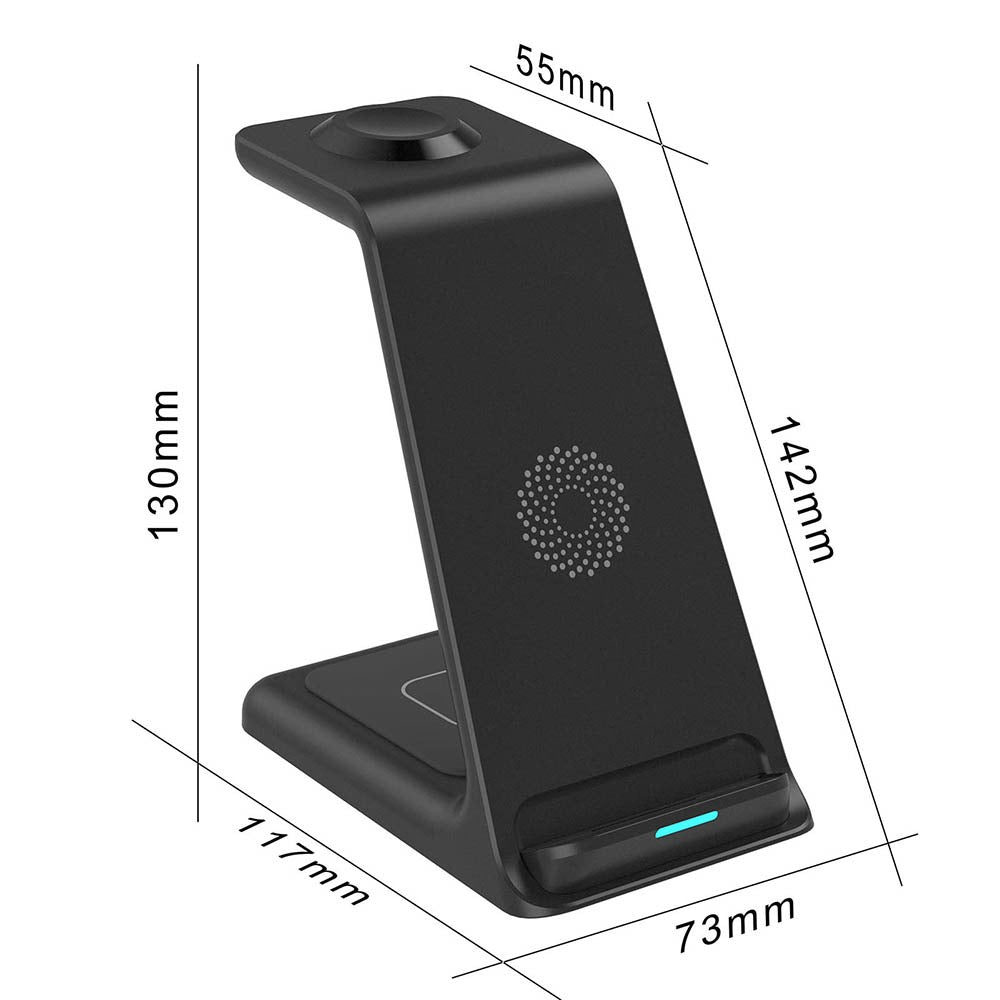 3 - in - 1 wireless ladestasjon for phone and watch