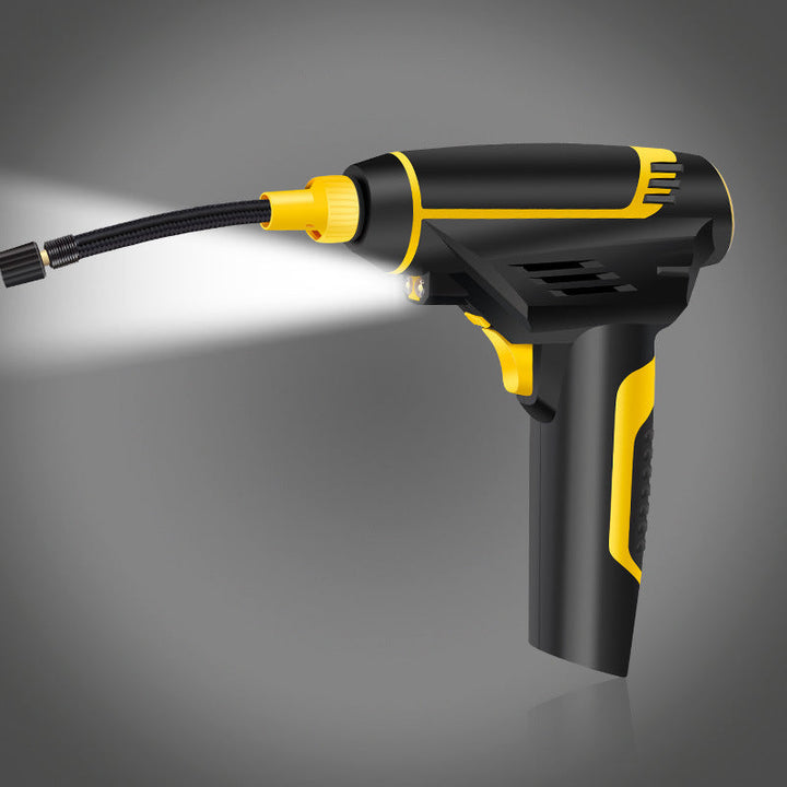 Däckpump digital för bil med automatisk stopp, 120 W
