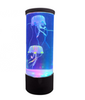 Maneakvarium som LED-lampa med vulkaneffekt och USB