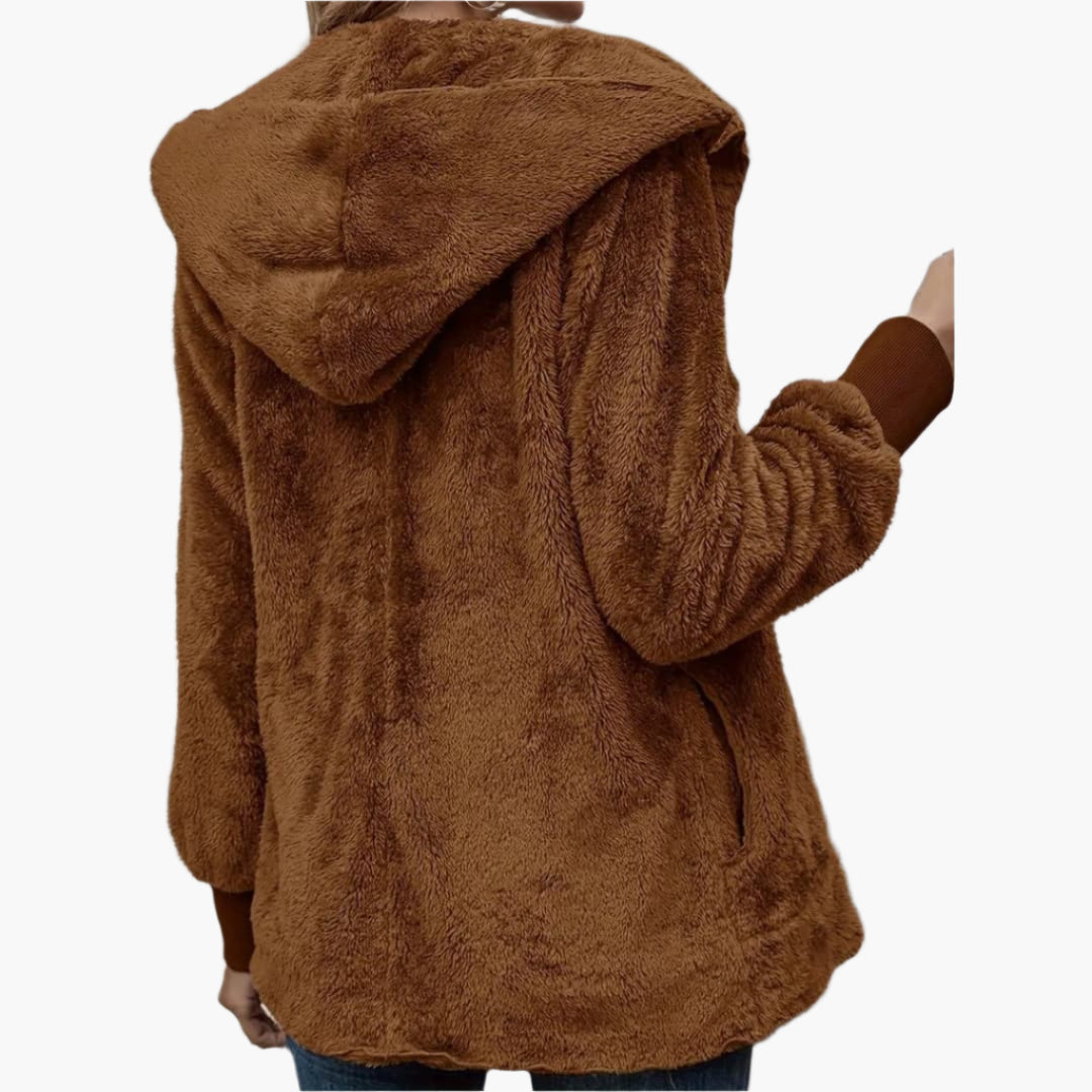 Nadia - Cosy winter jacket with hood for women