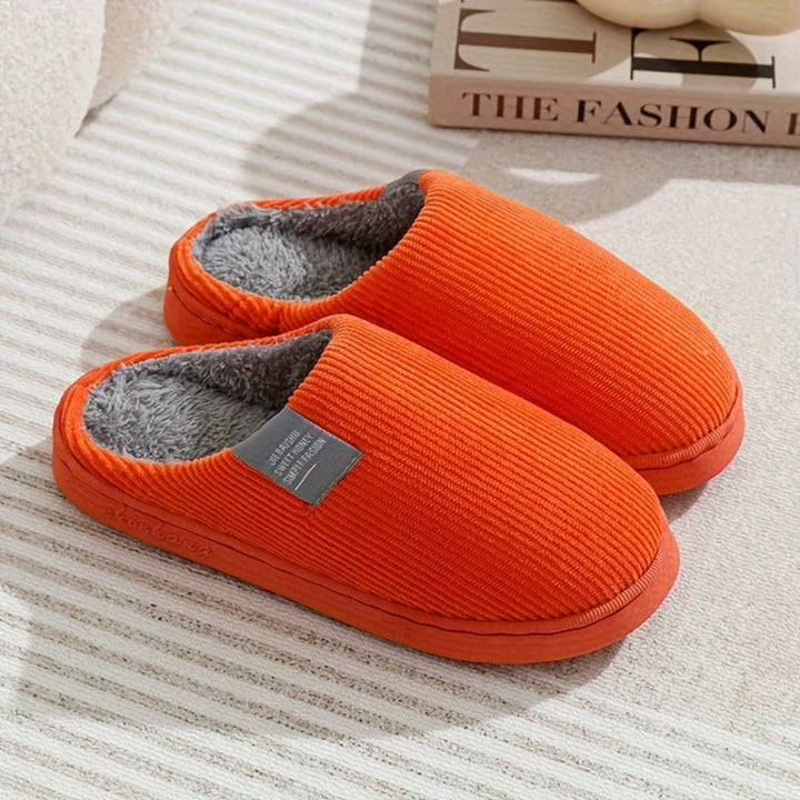 Thermal inomhustöfler for men and women with warm non-slip design