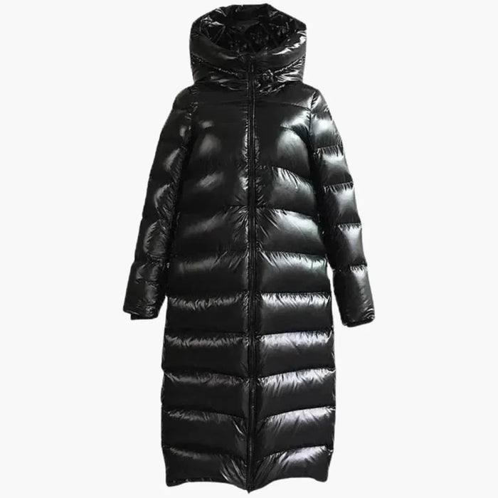 Doudoune pour femme à capuche avec fermeture éclair intégrale