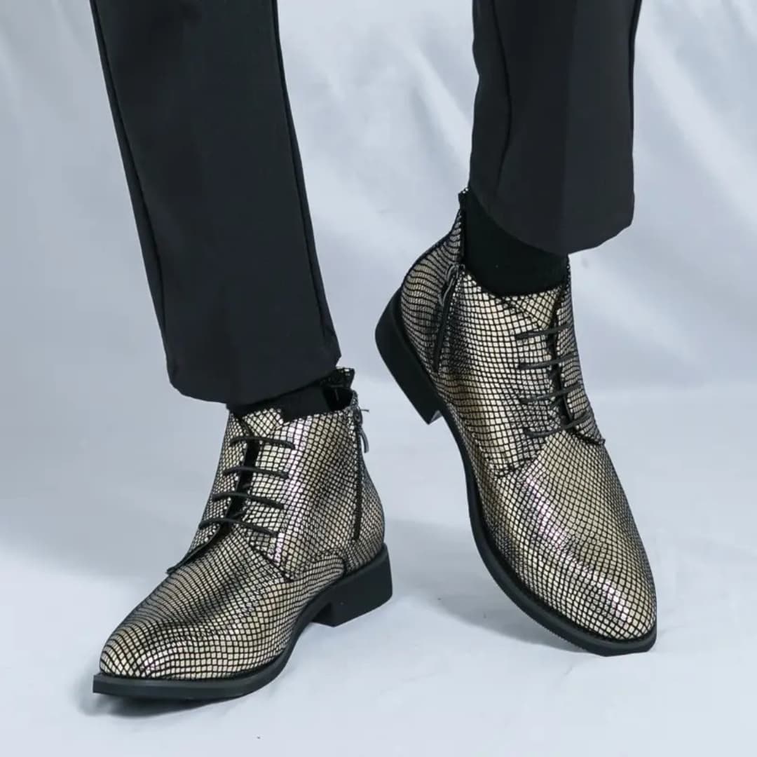 Augustin - Stylish Chelsea-boots with laces for men