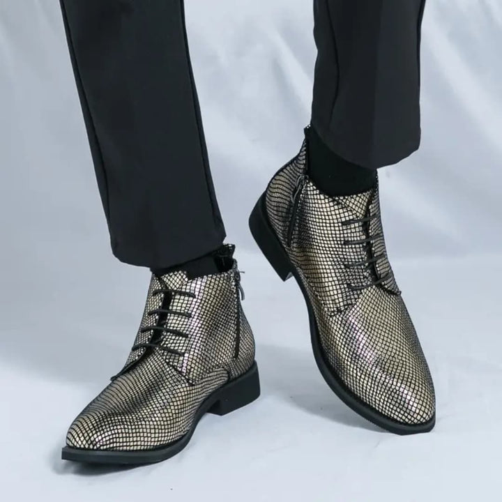Augustin - Stylish Chelsea-boots with laces for men