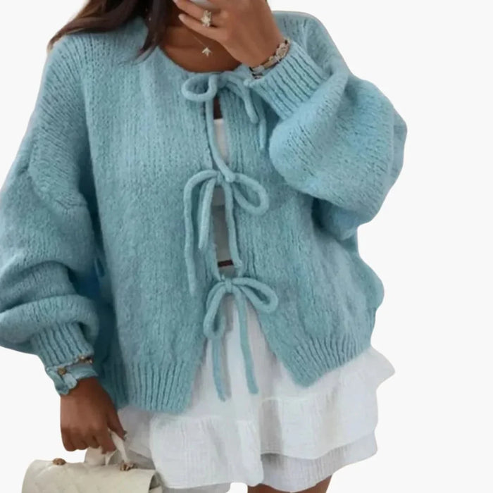 Cardigan mit Schleifenverschluss für Damen