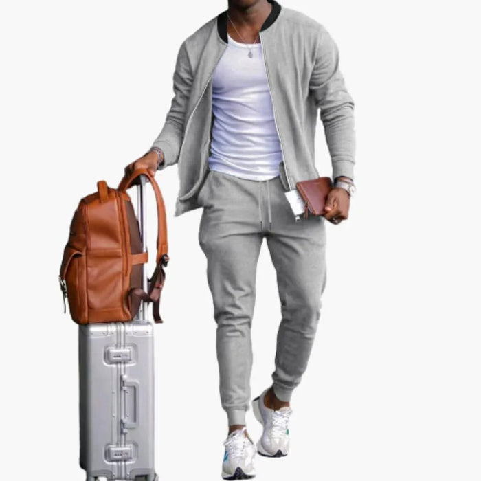Ensemble de loisirs pour homme avec veste zippée et pantalon de jogging