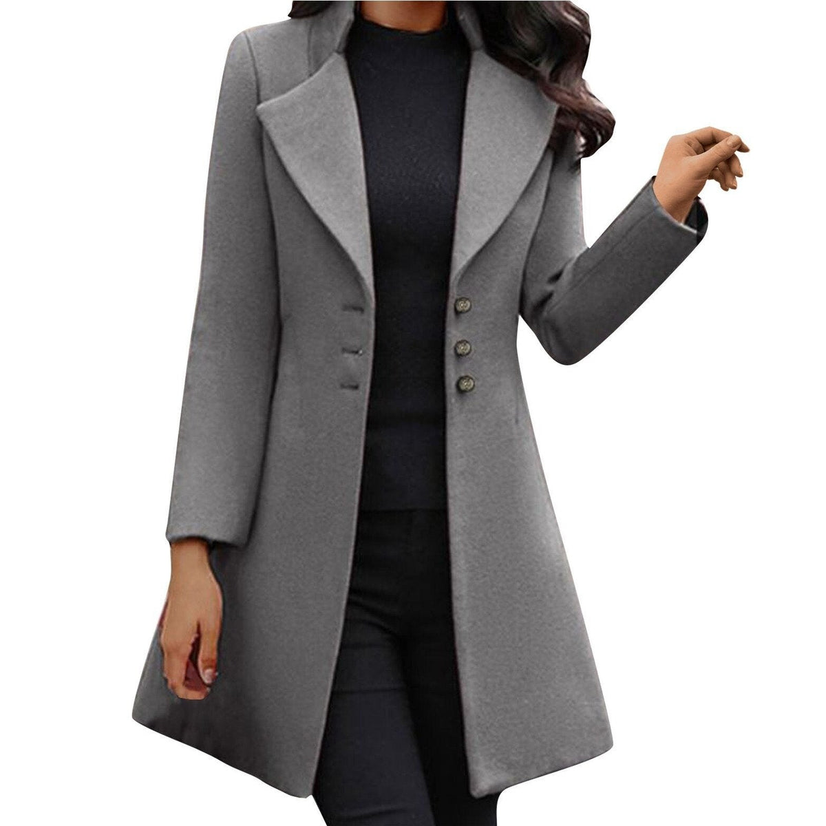 Women's Long Sleeve Coat with Soft Lining and Water-Repellent Shell