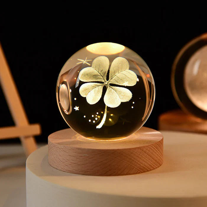3D Crystal Night Light for Romantic Atmosphere