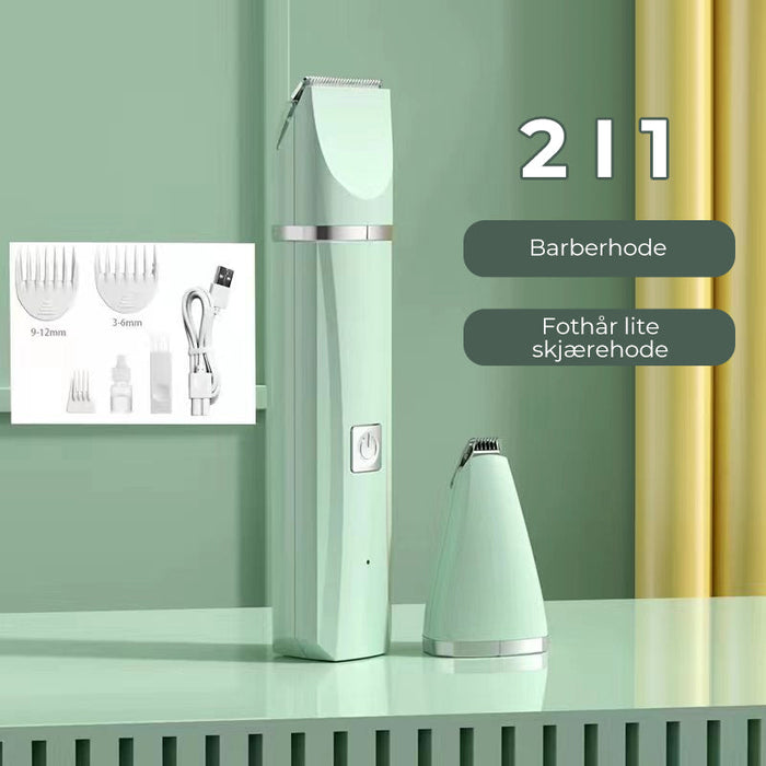 Hiljainen 4-in-1-lemmikkien karvanleikkuri ja kynsihiomakone kissoille ja koirille