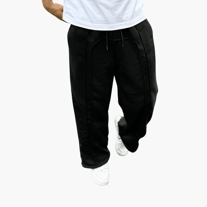 Trendikkäät ylipitkät streetwear-housut miehille