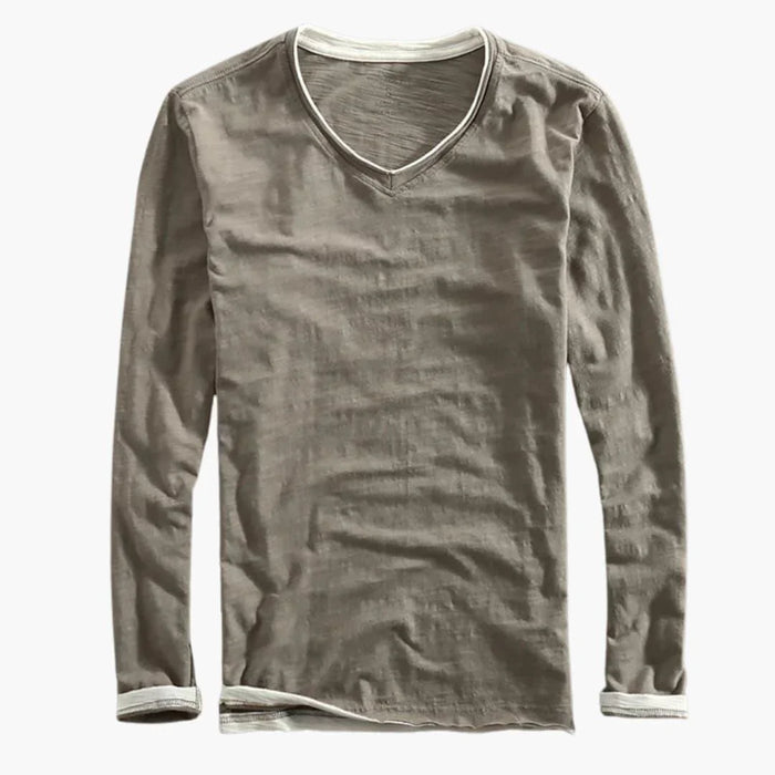 Camisa de manga larga atemporal para hombre Estilo casual con elegancia