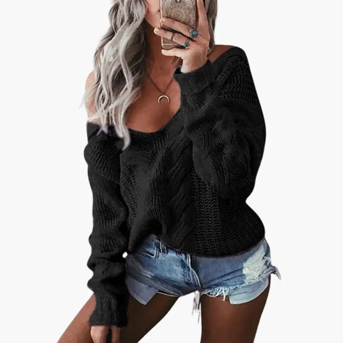 Pull oversize pour femme à manches longues