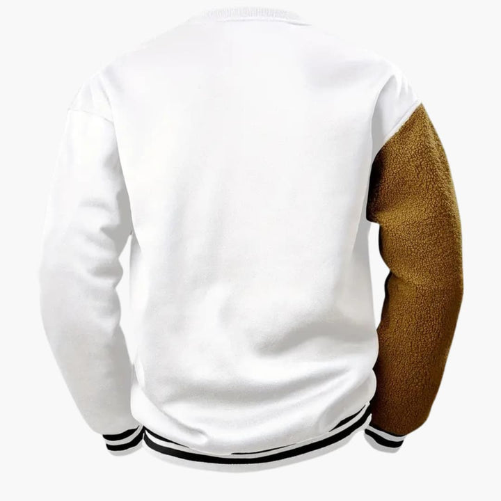 Dragomir - Comfortable jumper with björnebroderi for men