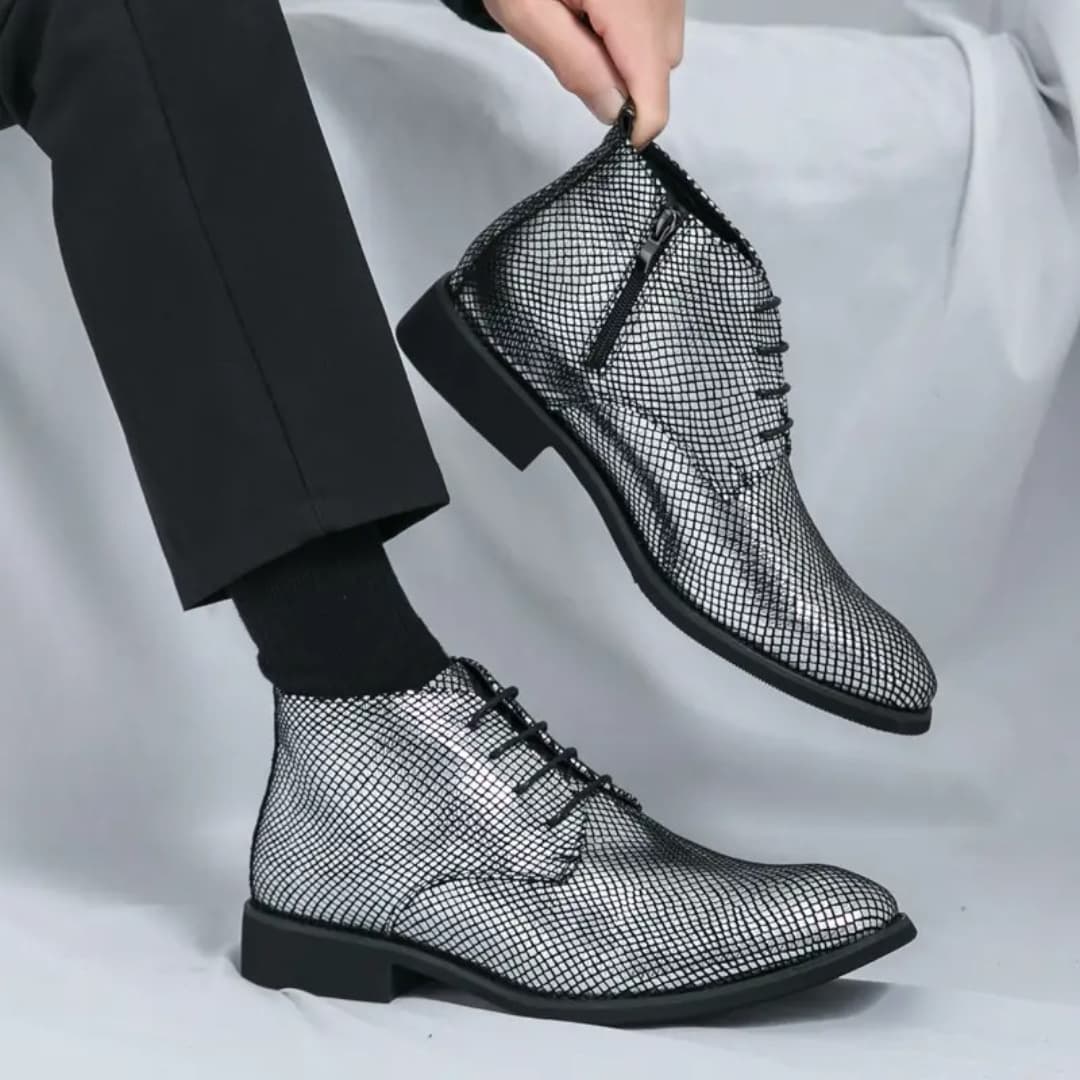 Augustin - Stylish Chelsea-boots with laces for men