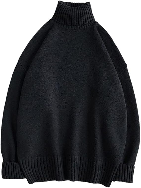 Maglione da uomo con collo alto in maglia