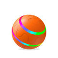 Orange kattboll med LED-ljus