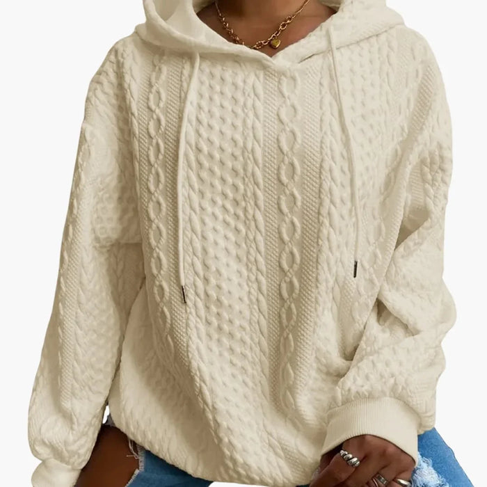 Sweat à capuche pour femme avec capuche et manches longues
